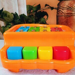 Babies R Us OS Orange 2-in-1 Piano & Xylophone Toddler Musical Learning Toy